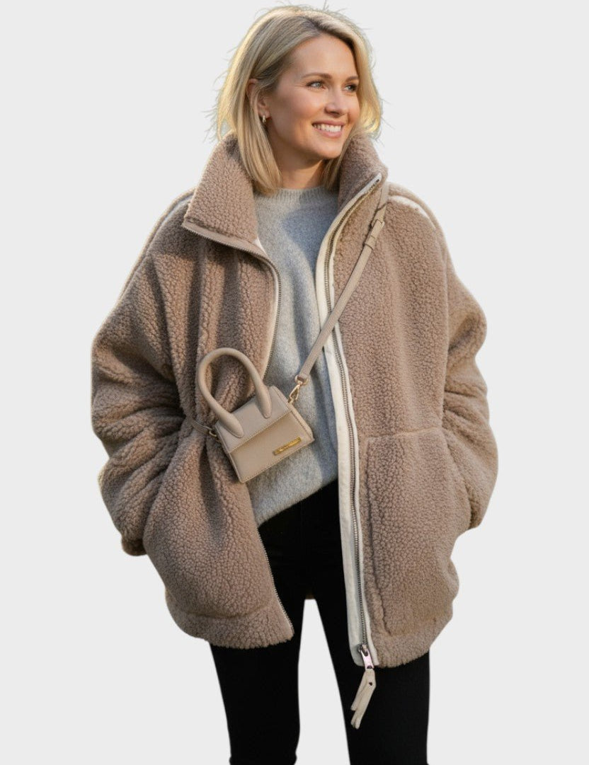 Mille™ | Élégant manteau en teddy au design nordique