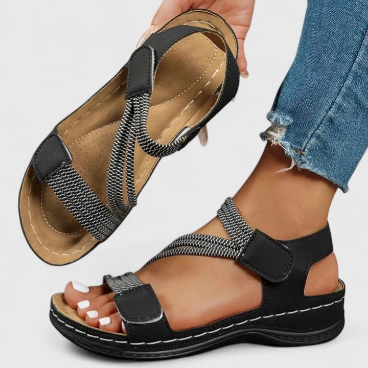 Sandales Roses avec Boucle Dorée Femme | Sophistiquées Été