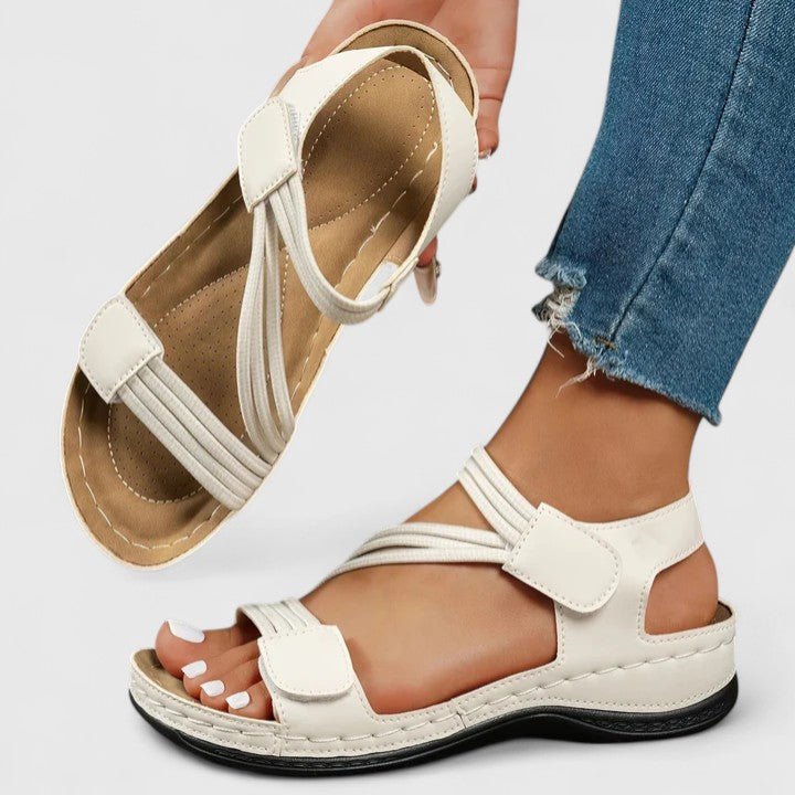 Sandales Roses avec Boucle Dorée Femme | Sophistiquées Été