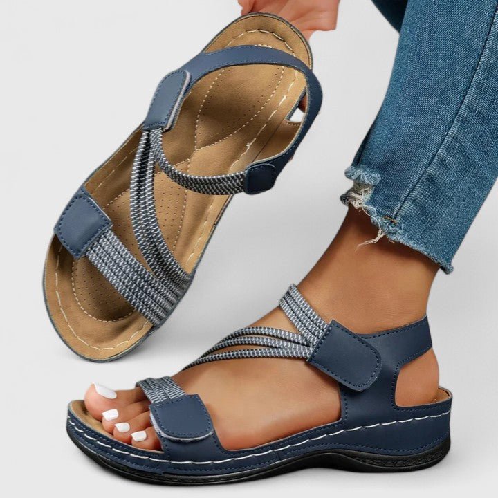 Sandales Roses avec Boucle Dorée Femme | Sophistiquées Été