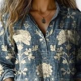 Mille | Blouse vintage avec motif