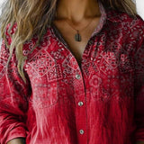 Mille | Blouse vintage avec motif