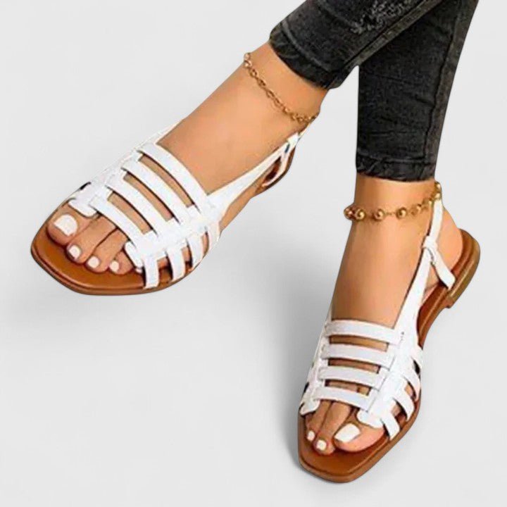 Sandales à Bandes Dorées Femme | Élégantes Été 2026