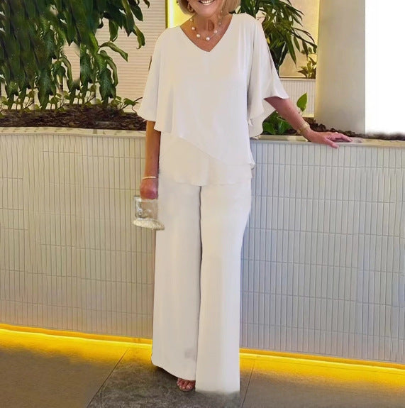 Martha - Ensemble confortable avec jambes larges