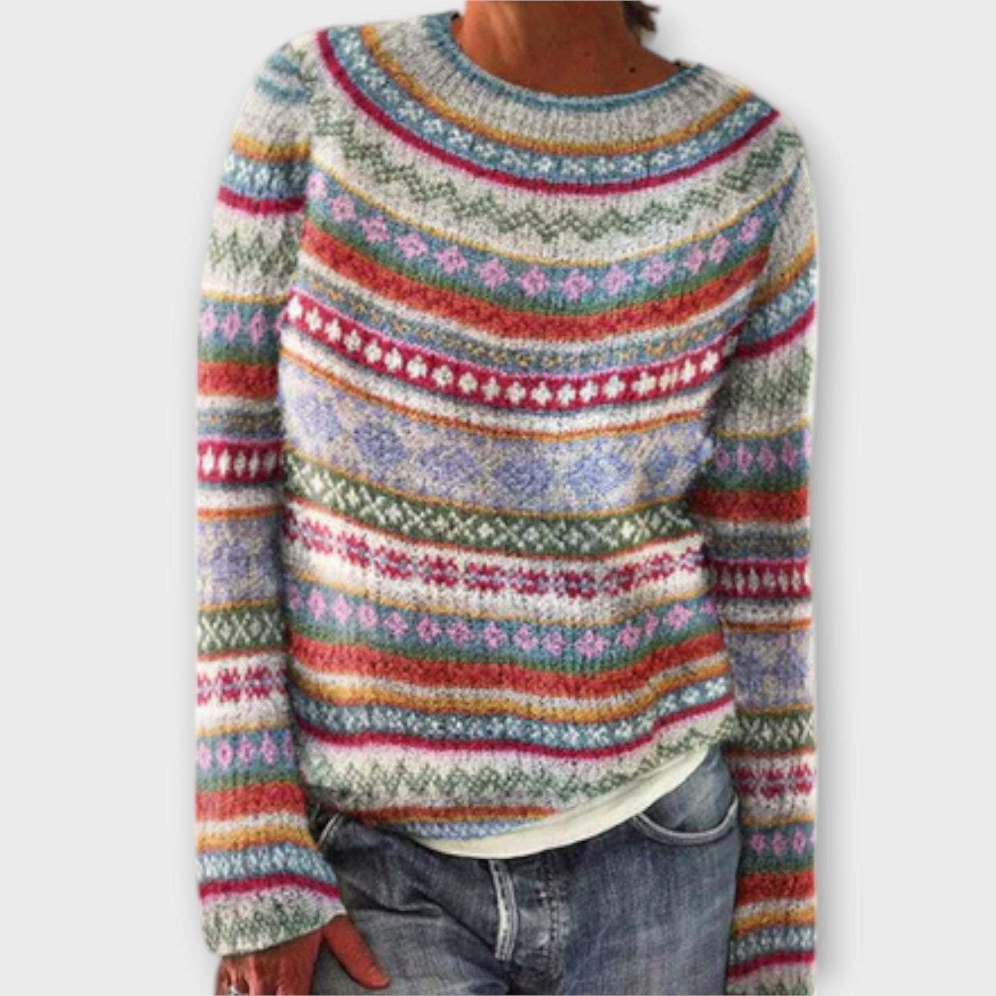 Alessia | Pull en Maille Vintage