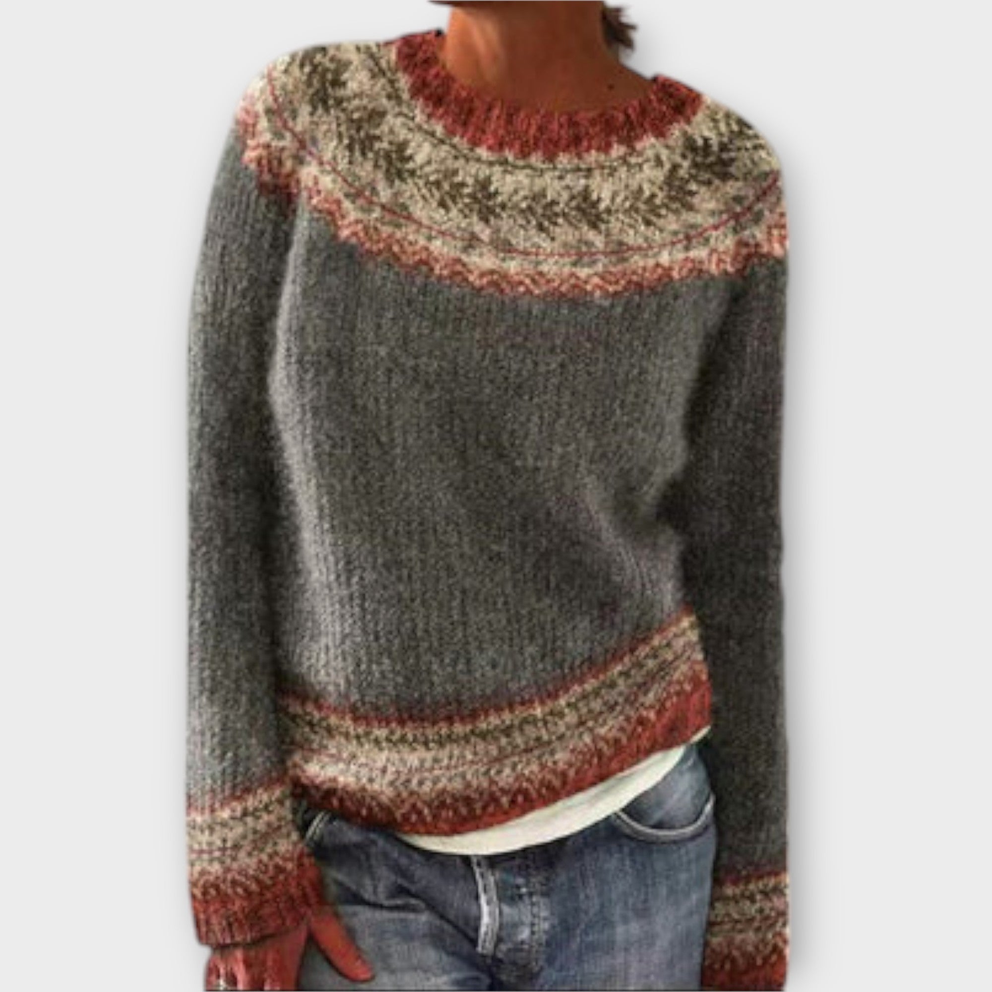 Alessia | Pull en Maille Vintage