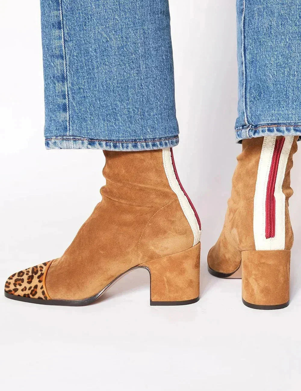 Alma – Bottines en daim à talon