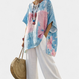 Valentina – haut essentiel confortable et pantalons à rayures en bambou