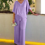 Martha - Ensemble confortable avec jambes larges