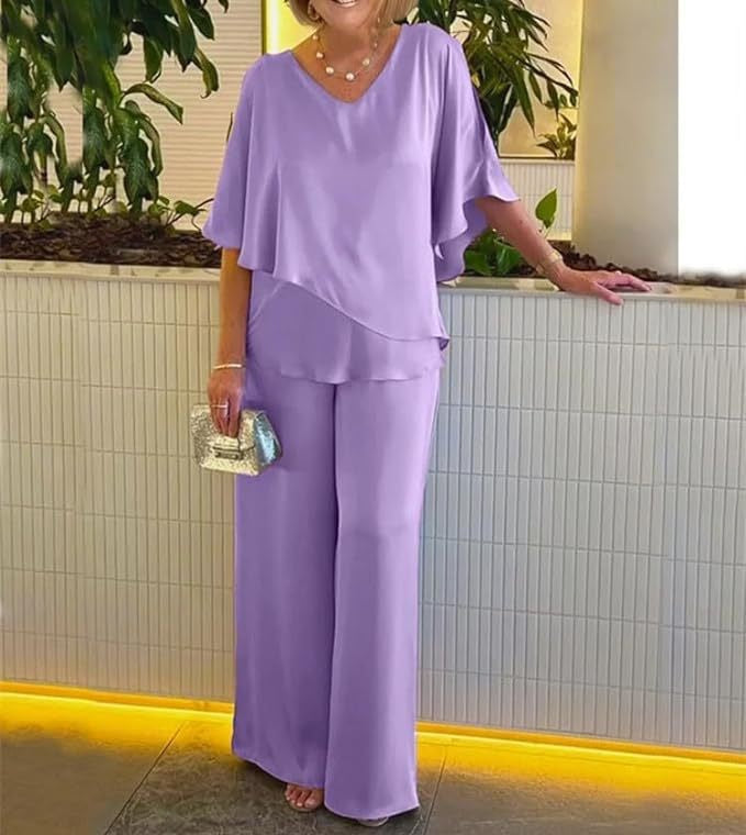 Martha - Ensemble confortable avec jambes larges