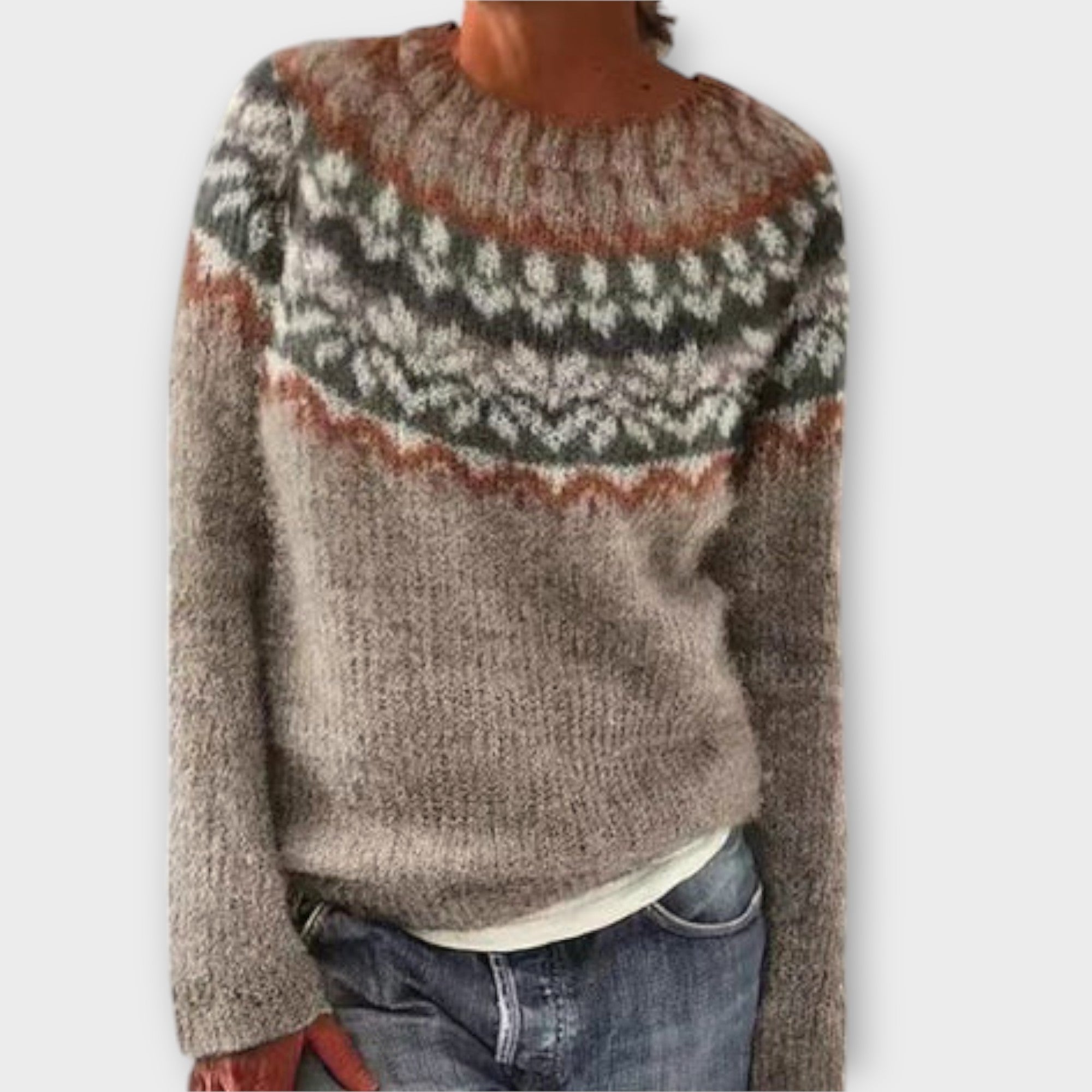Alessia | Pull en Maille Vintage