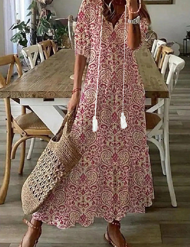 Amalia | Robe Maxi Vintage Bohème