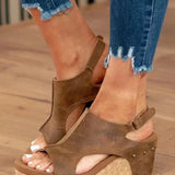 Briellae - Sandalette à talon compensé