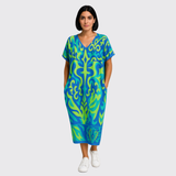 Mia™ | Robe d'été avec imprimé vivant