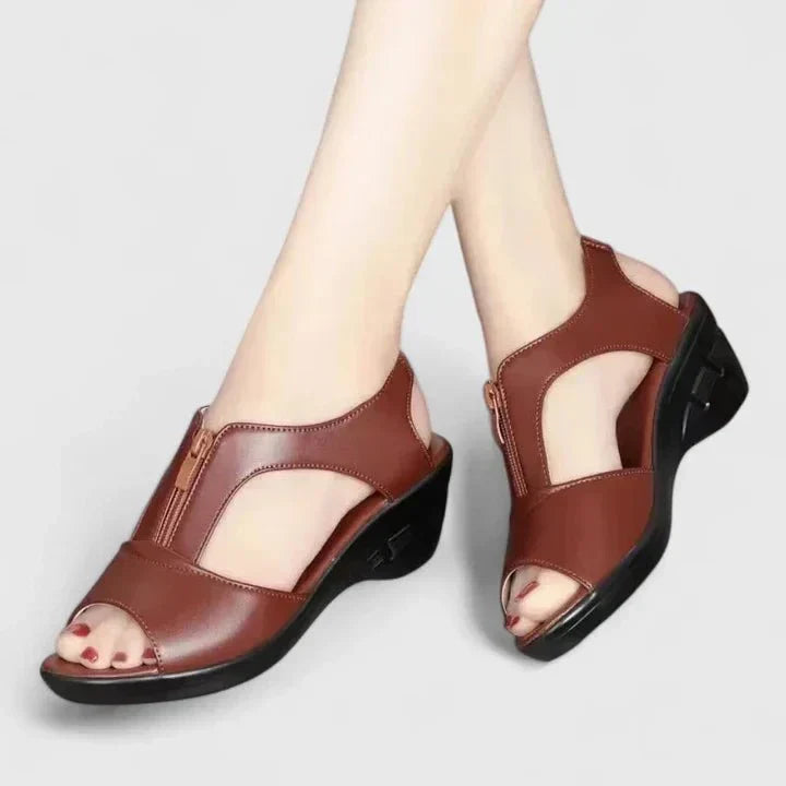 Sandales avec Nœud Vert Femme | Détail Moderne Printemps