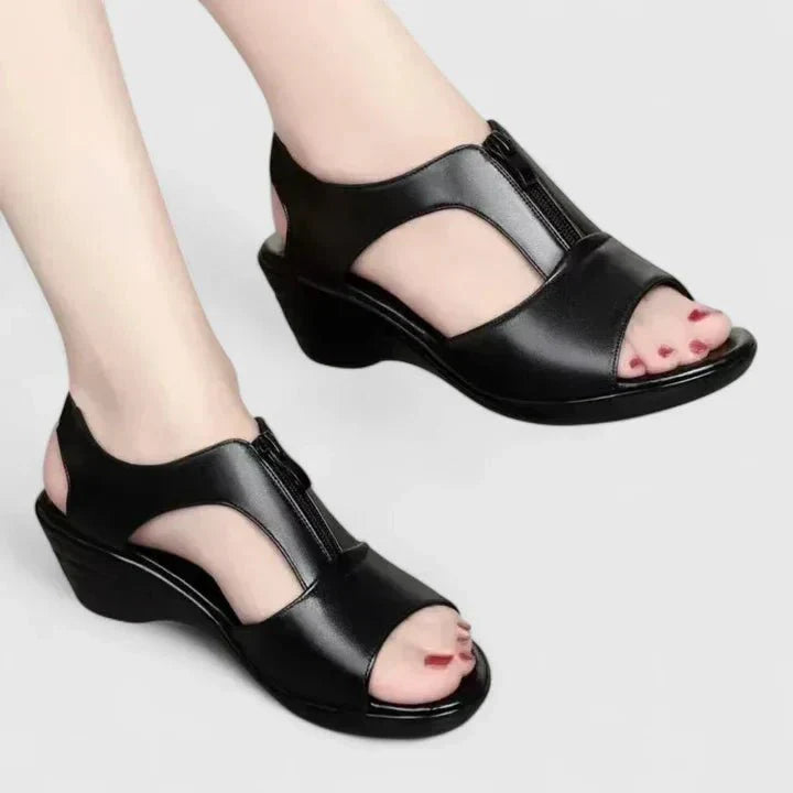 Sandales avec Nœud Vert Femme | Détail Moderne Printemps