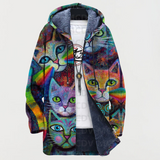 Saoirse - Sweat-shirt Chat Arc-en-ciel