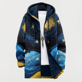 Róisín - Manteau Imprimé Ciel Étoilé