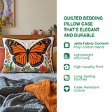 Snowy Village Night Quilted Bedding Pillow Case NCU0XD154