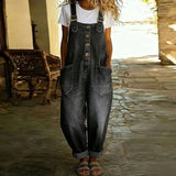 Mae™ | Salopette vintage en coton doux avec effet denim