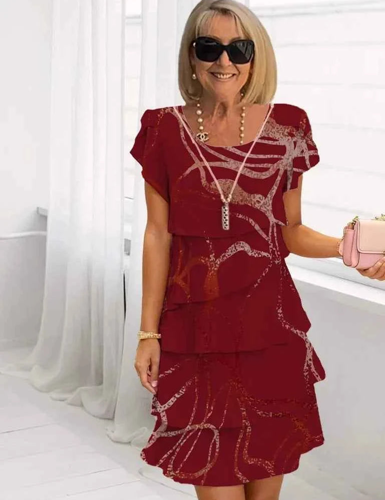 Lucie | Robe élégante fluide à volants