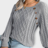 Malia - Pull Tricoté avec Boutons