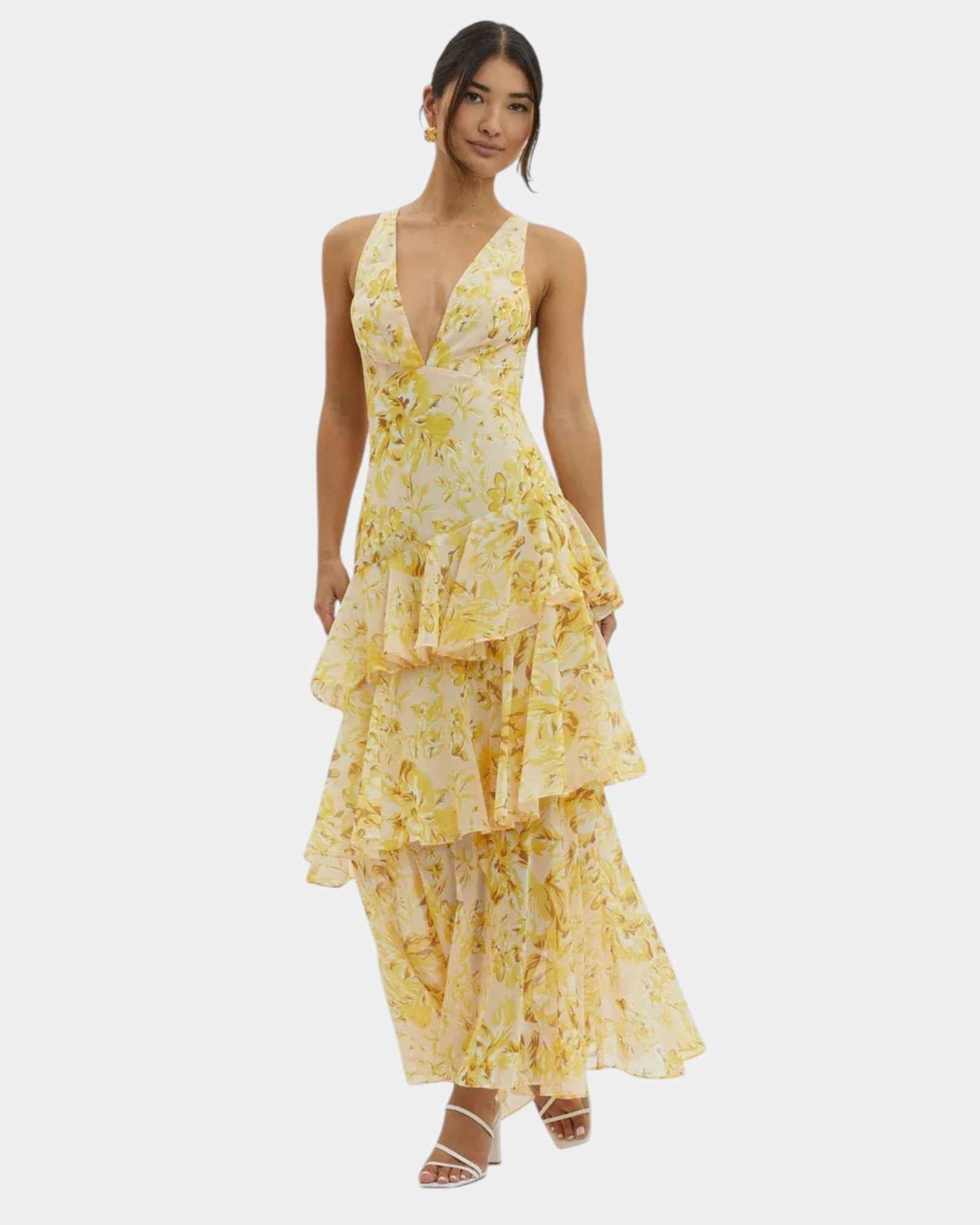 Isa | Robe maxi florale élégante