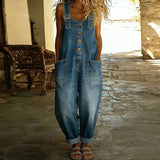 Mae™ | Salopette vintage en coton doux avec effet denim