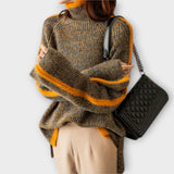 Breseis - Pull Vintage avec Col Montant
