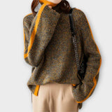 Breseis - Pull Vintage avec Col Montant