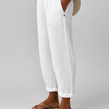 Cristina - Pantalons en Lin et Coton