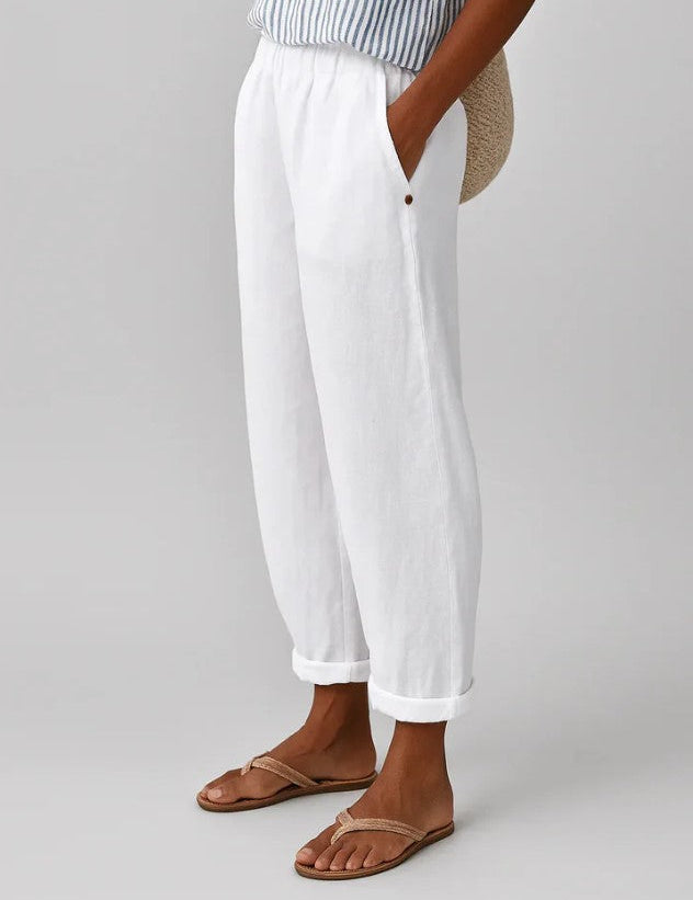 Cristina - Pantalons en Lin et Coton
