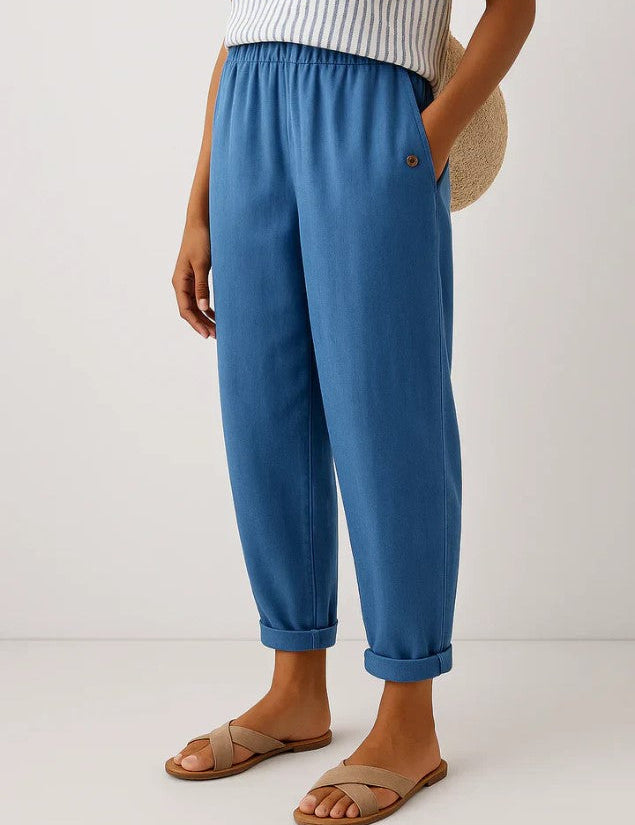 Cristina - Pantalons en Lin et Coton