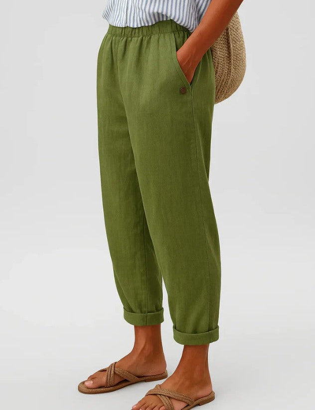 Cristina - Pantalons en Lin et Coton