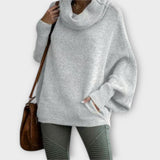 Ulrike - Pull Élégant Féminin en Design Col Montant