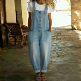 Mae™ | Salopette vintage en coton doux avec effet denim