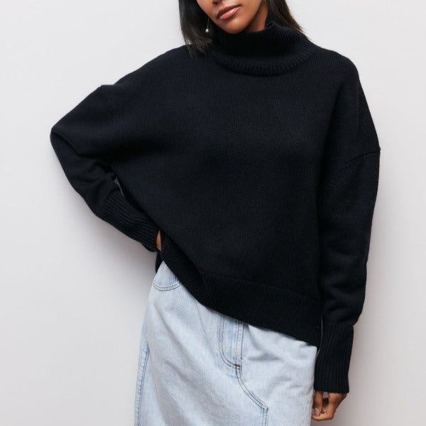 Katrielle - Pull Col Montant Confortable