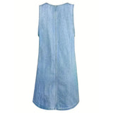 Saylor™ | Robe décontractée style denim