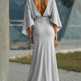 Clara | Robe élégante avec décolleté en V, sans manches et dos nu