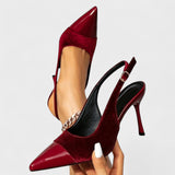 Solveig | Stiletto en Velours