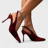 Solveig | Stiletto en Velours