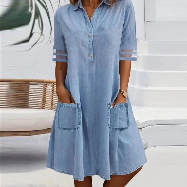 Jennie™ | Robe d'été en denim avec poches