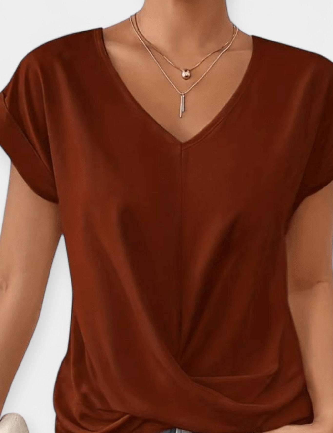 Stine | Blouse à col en V