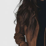 Teresa™ | Trench-coat en Suède de Style Vintage