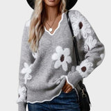 Thea | Pull à Fleurs