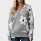Thea | Pull à Fleurs