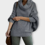 Ulrike - Pull Élégant Féminin en Design Col Montant