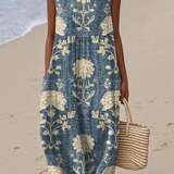 Arlo - Robe Midi Classique avec Motif Floral