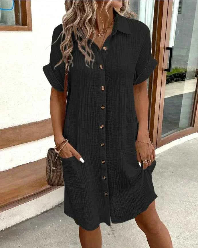 Dunya - Élégante Robe Polo Ceinturée