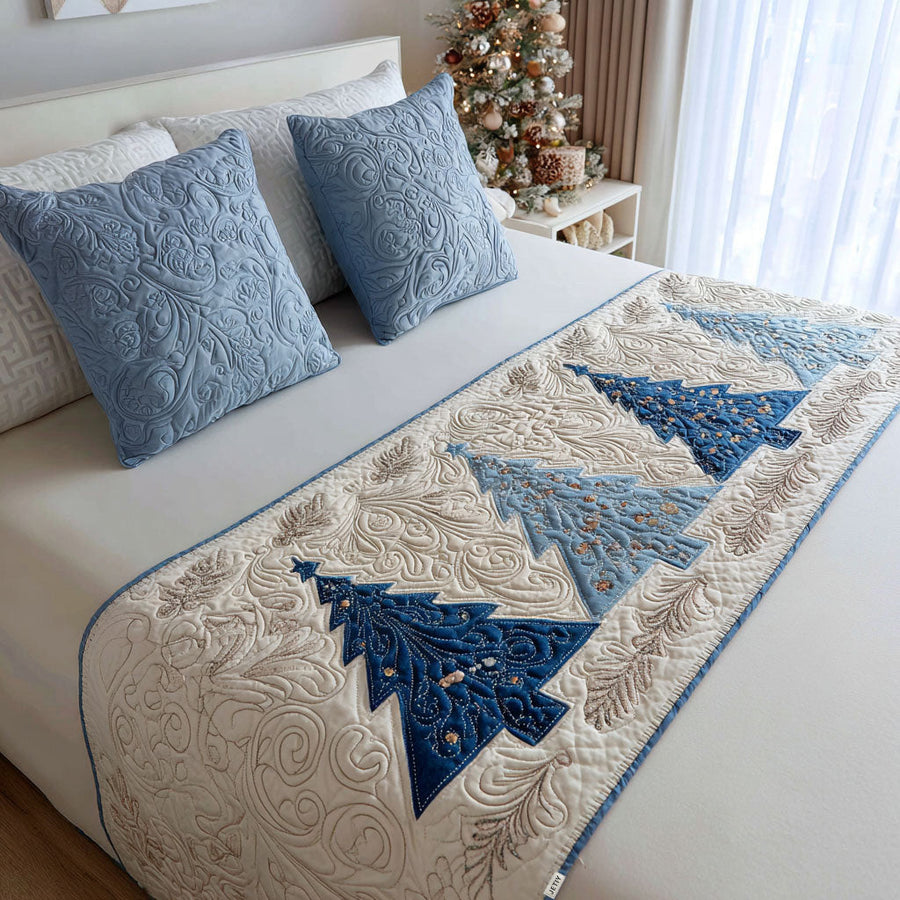 Winter Sparkle Quilted Bed Runner NCU0PT8870